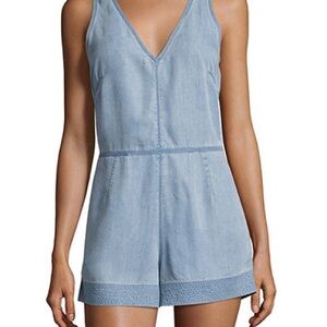 Rag & Bone Light Blue Sleeveless Romper